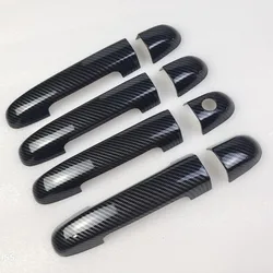 For Kia Forte 2009 2010 2011 2012 2013 Accessories Door Handle Cover trim handles covers plastic Imitation carbon fiber