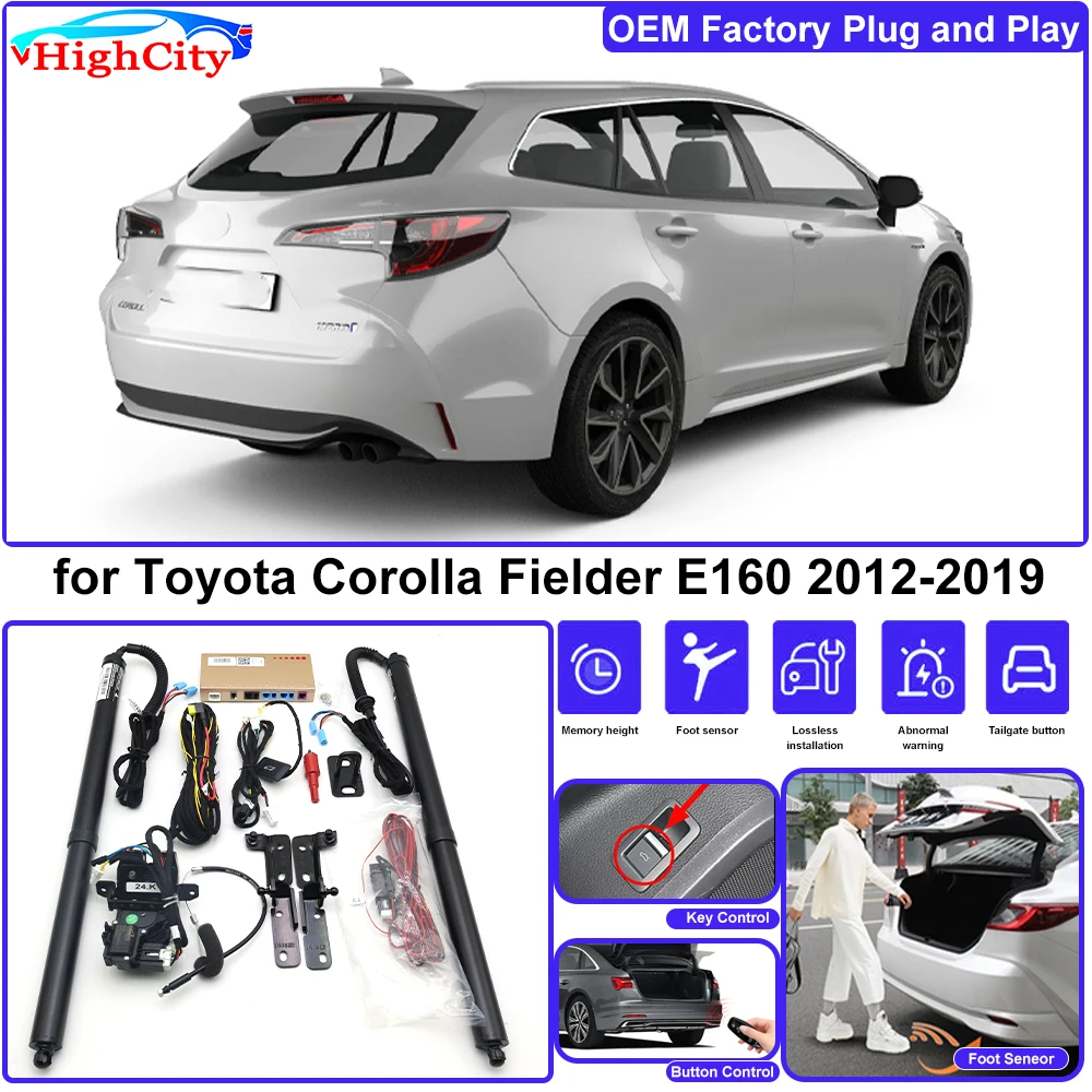 Highcity for Toyota Corolla Fielder E160 2012-2019 OEM Lifting Kit Trunk Electric Tail Gate Lift Powered Tailgate Liftgate