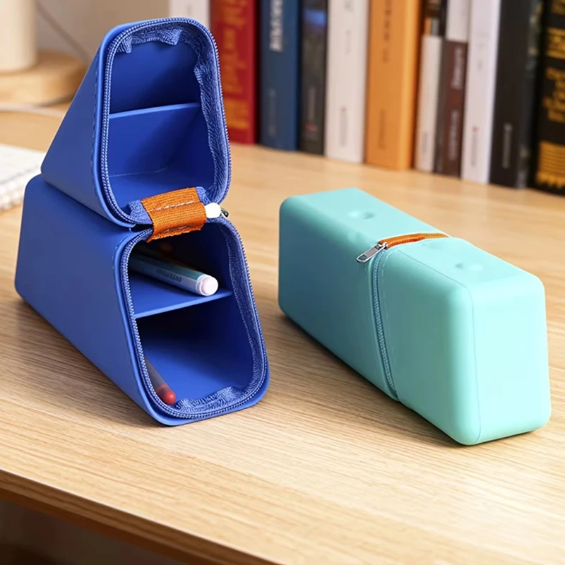 Pen Cup Waterproof Multifunctional Organizer Expandable Portable Pencil Cup For Desktop School Stationery Organizer Accessories