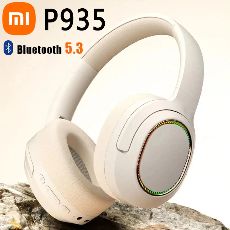 Xiaomi P935 Head mounted Bluetooth 5.3 Earphones Wireless Foldable Bass Game Earphones Full Ear Pack Long Battery Life With Mic