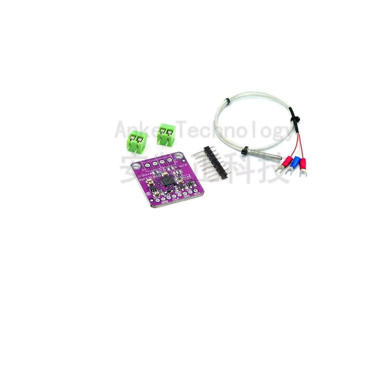 MAX31865 Platinum Resistance Temperature Sensor Detector Module, Temperature Acquisition RTD/PT100‑PT1000