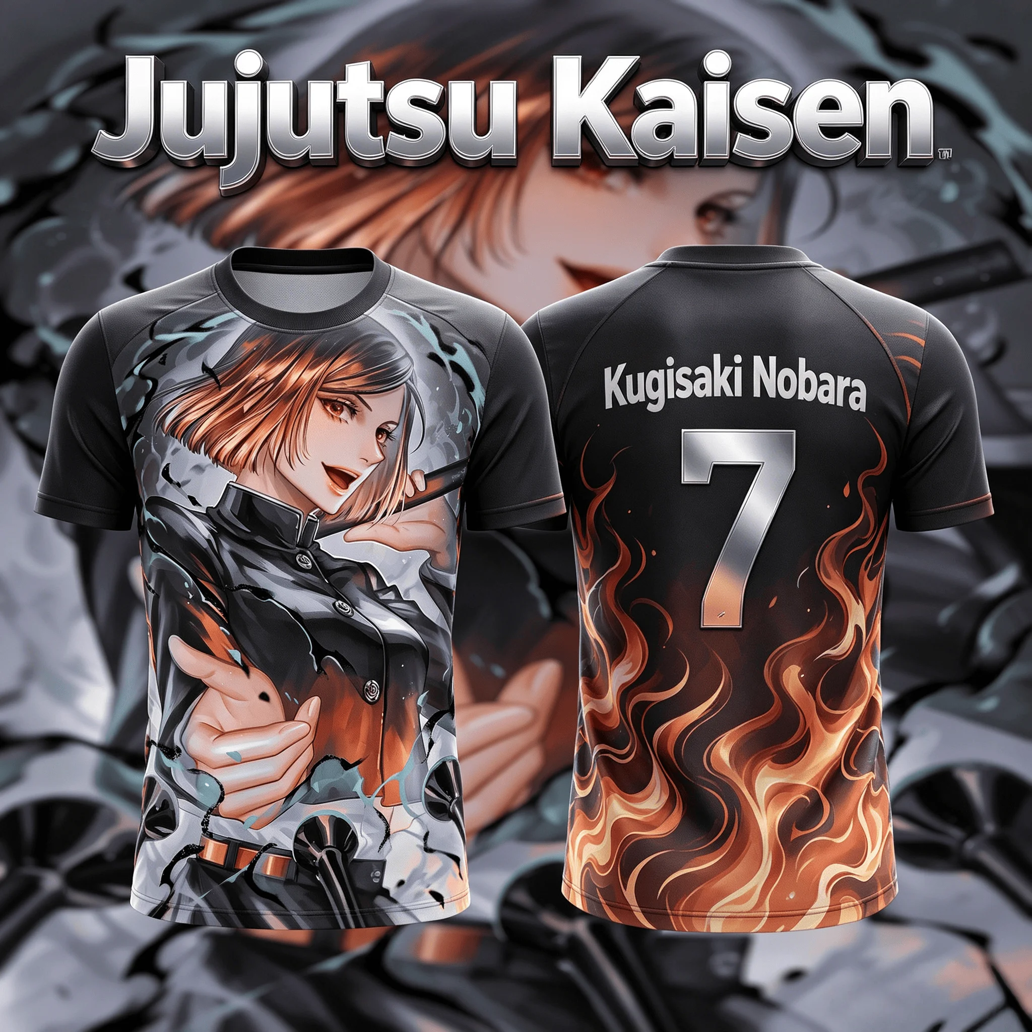 Anime Jujutsu Kaisen Nobara Kugisaki 3D Print Breathable Sports T-shirt Y2K 2026 Summer Fashion Hot Unisex Tops for Adults Kids