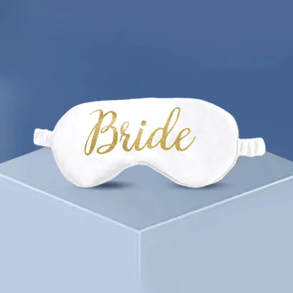 

3 Pcs Bridesmaid Sleep Mask Decorative Eye for Wedding Embroidered Sleeping Women Cover Silk