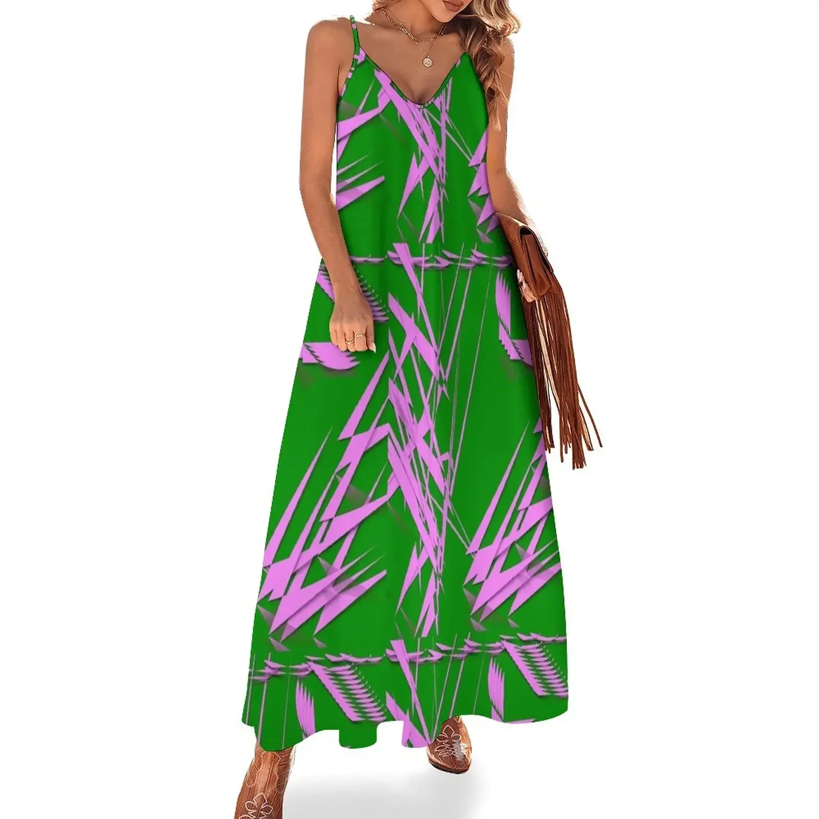 

PINK & GREEN Fashions / Products Sleeveless Dress Clothing female dresses women summer 2024 women's luxury party dress Dress