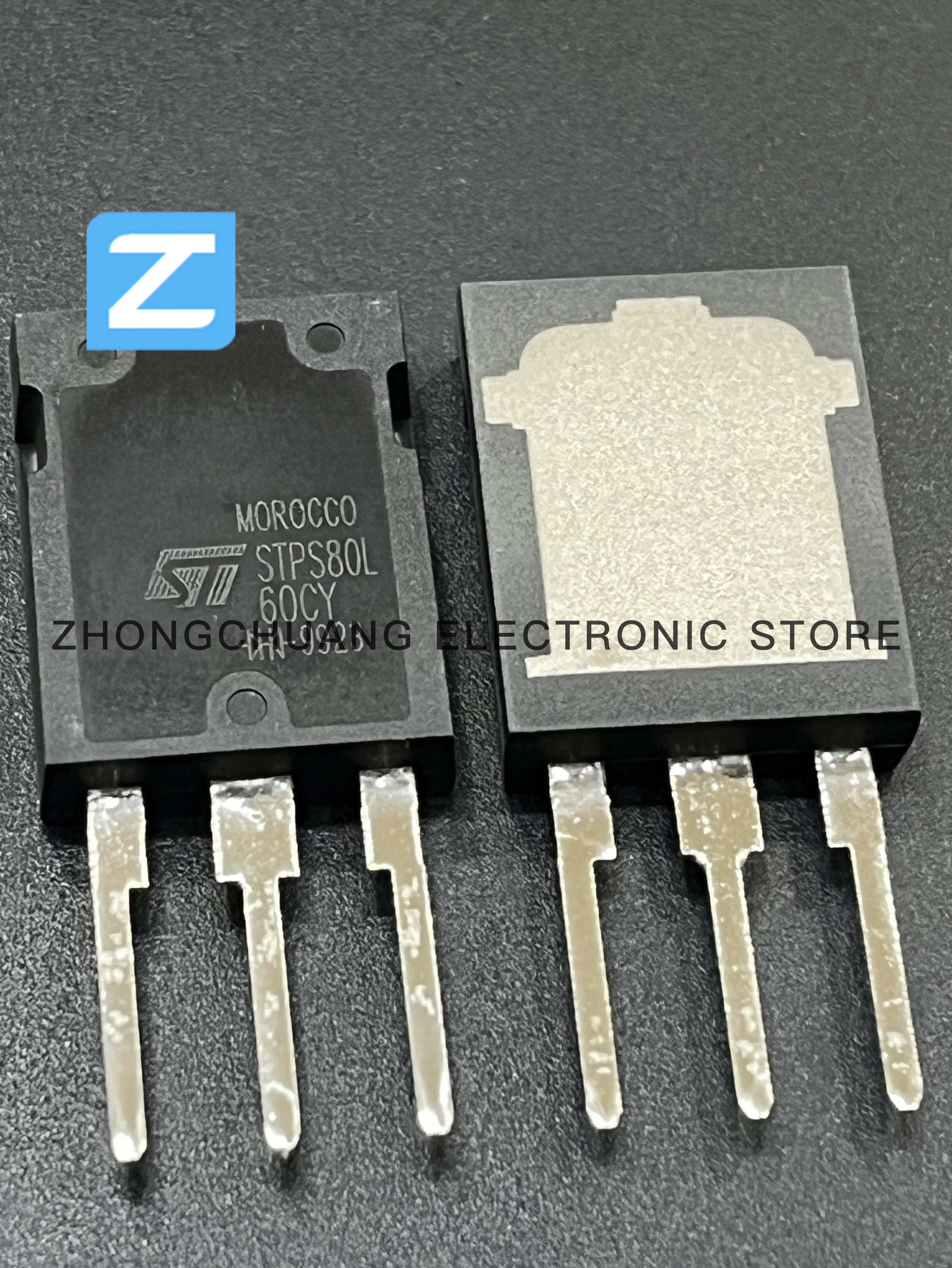 1-10PCS STPS80L60CY TO-247 60V 80A Low Drop Power Schottky Rectifier new original