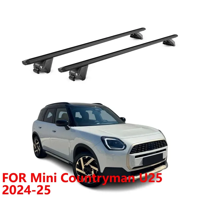 

Поперечные перекладины багажника на крышу для Mini Countryman U25 2024-25, черный алюминиевый багажник