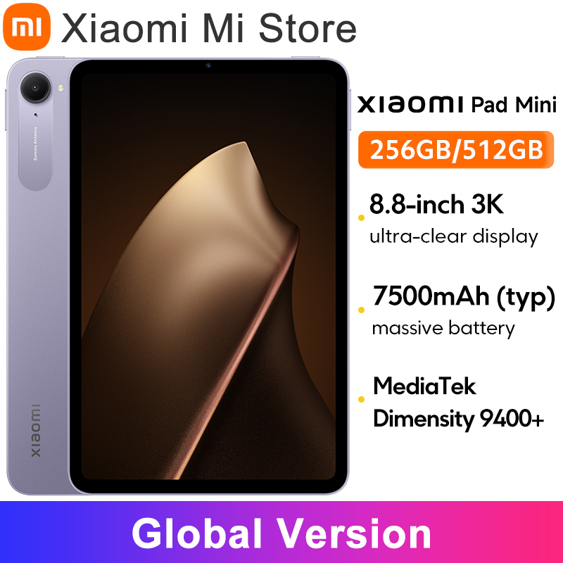  Global Version Xiaomi Pad Mini MediaTek Dimensity 9400+ 8.8" 3K ultra-clear display 7500mAh battery 67W HyperCharge 