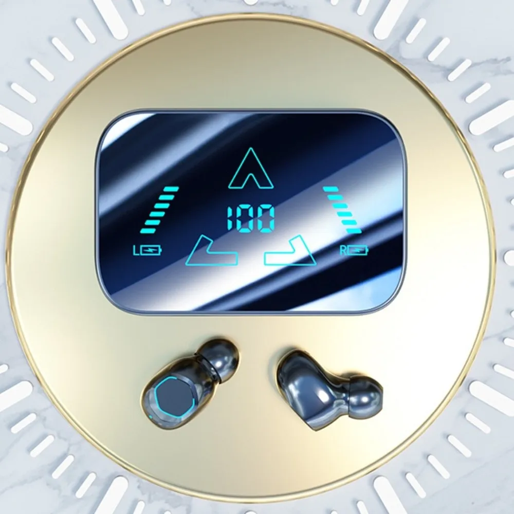 

Светодиодный дисплей Беспроводные Bluetooth-наушники Шумоподавление Водонепроницаемая Bluetooth-гарнитура Бас Bluetooth-наушники с низкой задержкой