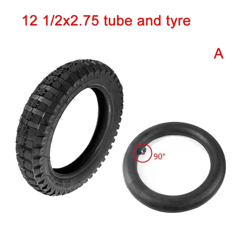 12 inch 12 1/2X2.75 Tyre 12.5 X 2.75 Outer Tire or Inner Tube for 49cc Motorcycle Mini Dirt Bike MX350 MX400 Scooter Wheel