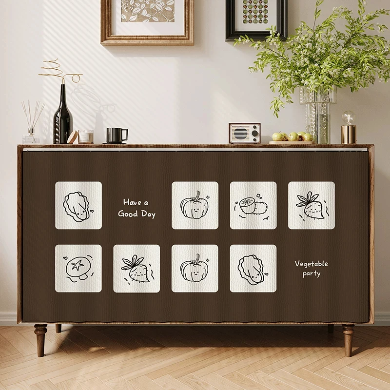 Cute Cabinet Curtains Dust-Proof Decorative Shoe Cabinets Ugly Curtains Velcro Curtains To Cover Clutter Curtains