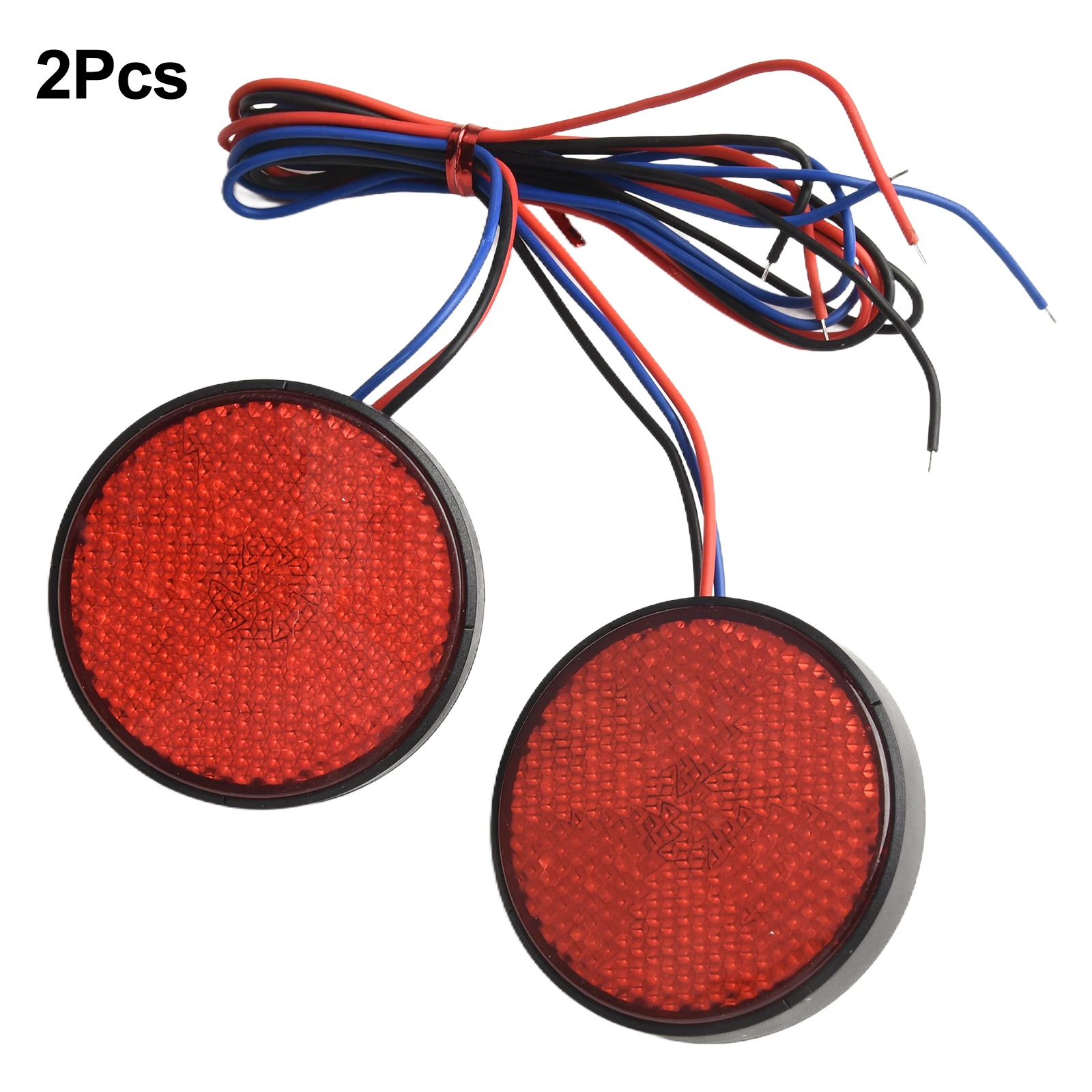 24SMD LED Round Tail Lights 2pcs 12V Reflectors for Motorcycles For Cars and Trucks Boost Visibility and Safety