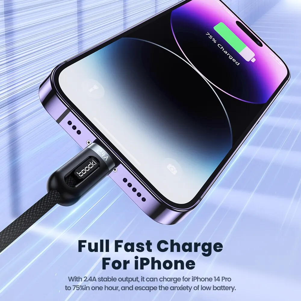 Toocki 6A 3in1 Fast Charging Cable USB Type C Type-C Mobile Phone Cable for iPhone X Xiaomi Oneplus Realme Poco USB Micro Cables image 4