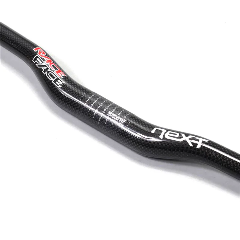 Race Face NEXT 3K Glossy Carbon Handlebar Flat/Rise Bicycle Handlebar Mountain Bike 31.8*600/620/640/660/680/700/720/740/760mm