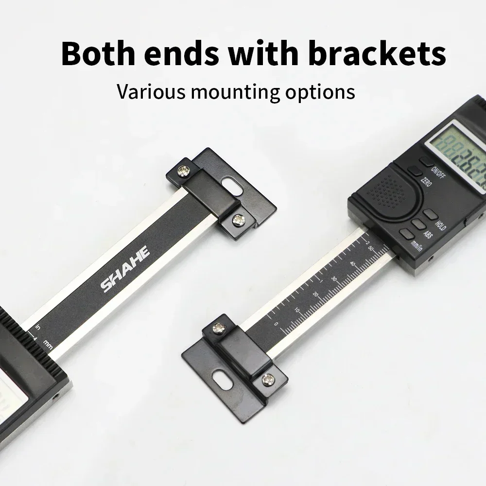 SHAHE 0-100/150/200/300mm Vertical Type Digital Linear Scales Vertical Caliper Linear Scale Vertical