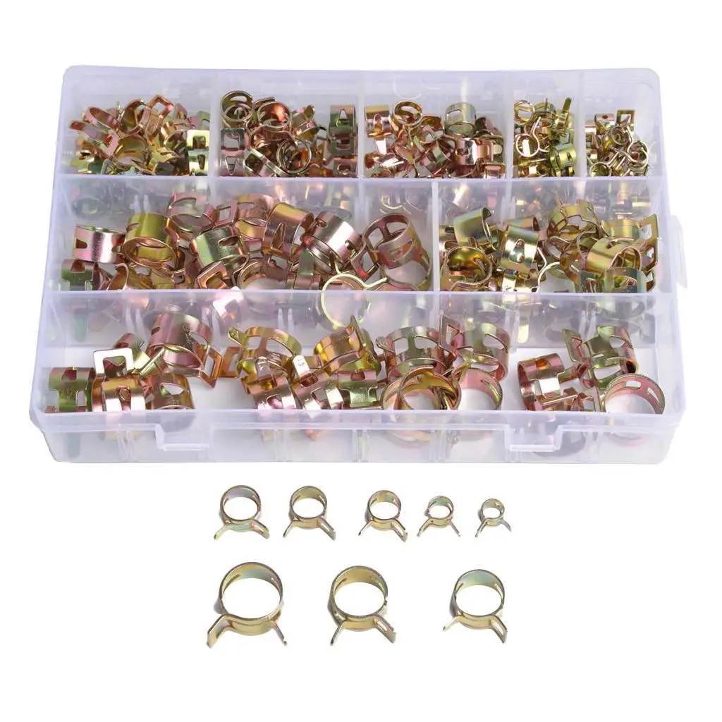 180개 스프링 클립 호스 라인 클립 실리콘 진공 호스 클램프 패스너