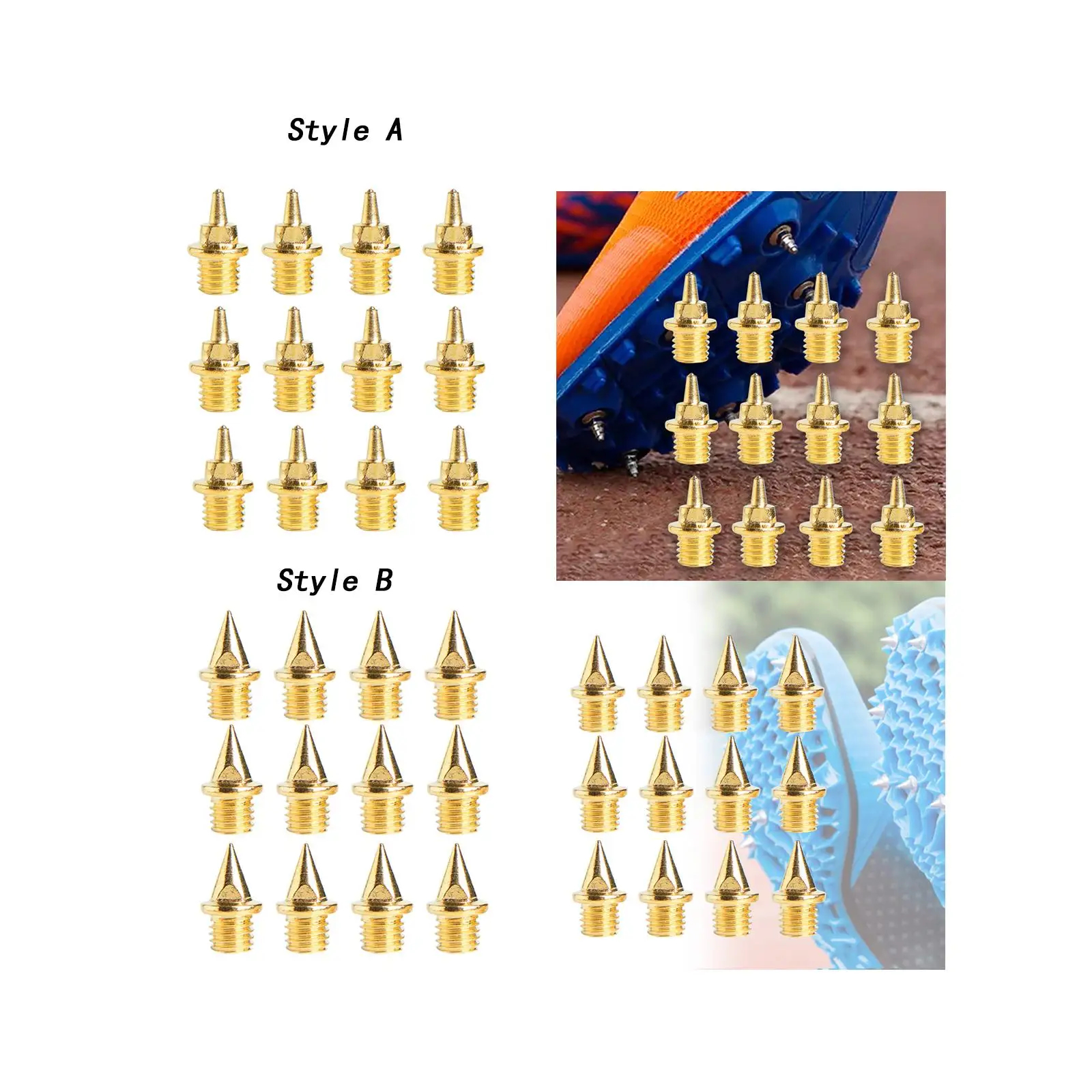 Track Spikes Shoes Steel 1 by 4 Inch Non-slip Spike Accessories for Short Distance Running and High Jump Events