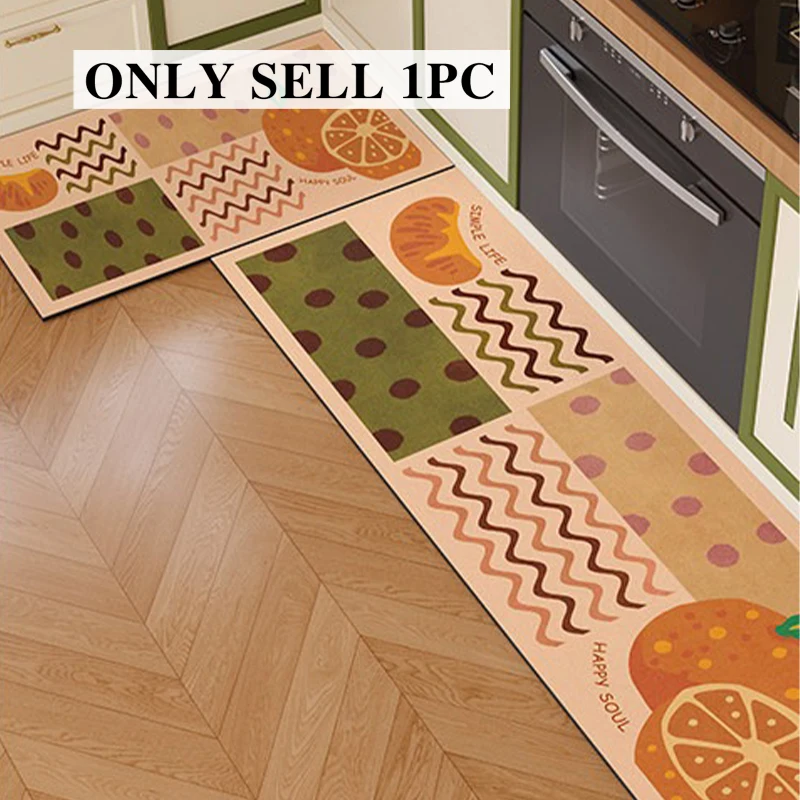 tappetino-da-cucina-in-pvc-impermeabile-tappeto-in-pelle-lungo-antiscivolo-e-antimacchia-tappetini-per-piedi-con-stampa-a-pois-arancioni-e-motivo-a-onde-tappeto-decorativo-per-la-casa
