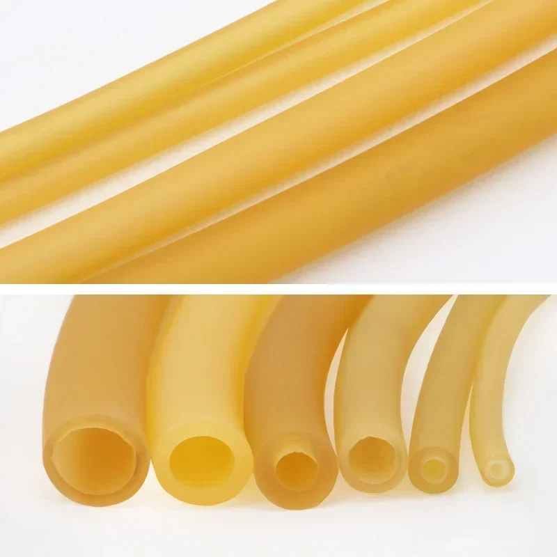 1M Natural Latex Rubber Hoses High Resilient Elastic Surgical Medical Tube Slingshot Fitness Laboratory Equipment Application