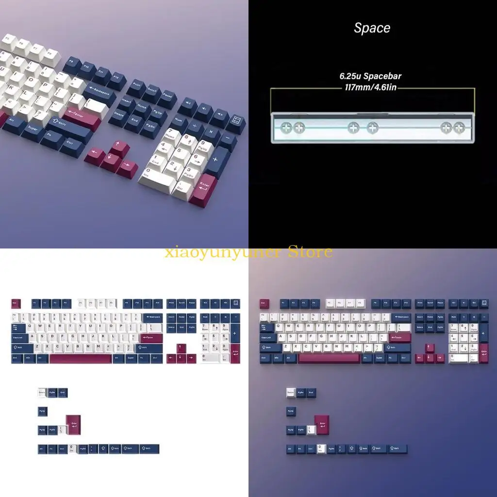 P9JB Mech Soldier 126 Keycap Original Height Double Shot Color Molded PBT Keycap for Professional Typists and Gamers