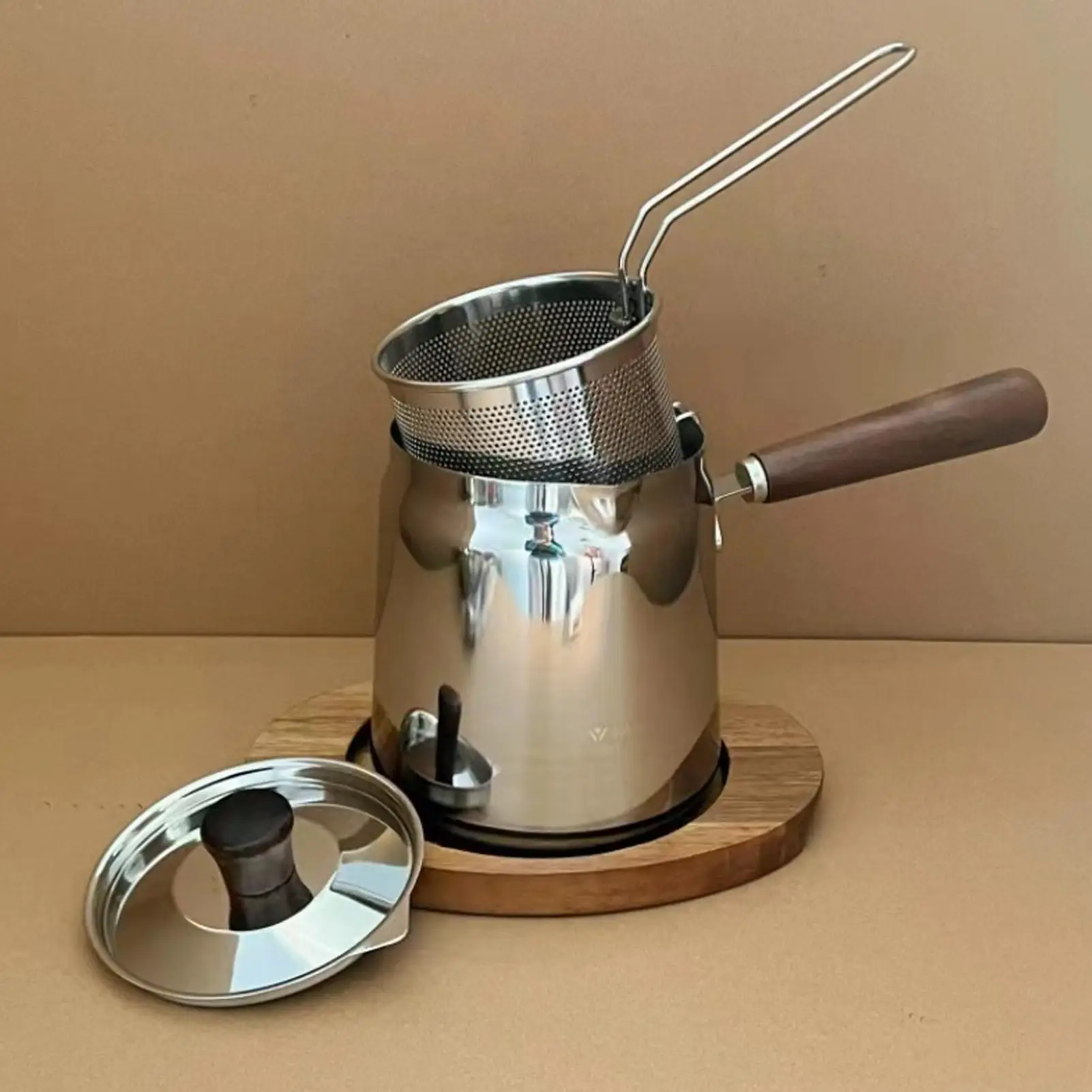 

Small Deep Fryer Large Capacity Stainless Steel Kitchen Gadgets With Basket And Strainer Deep Fryer Basket For Kitchen Home