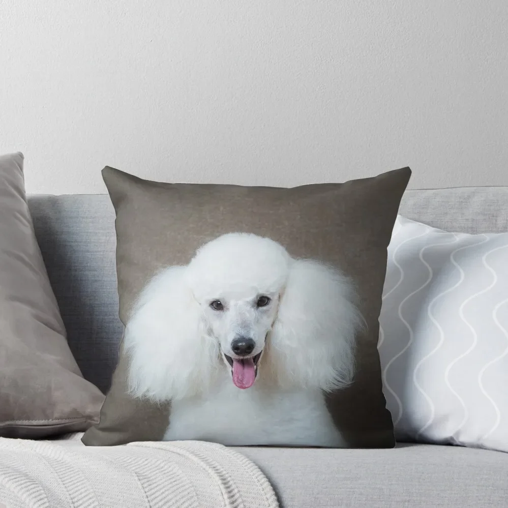 White poodle cushion Throw Pillow Pillow Case Christmas Sofa Cover Sofa Covers For Living Room pillow