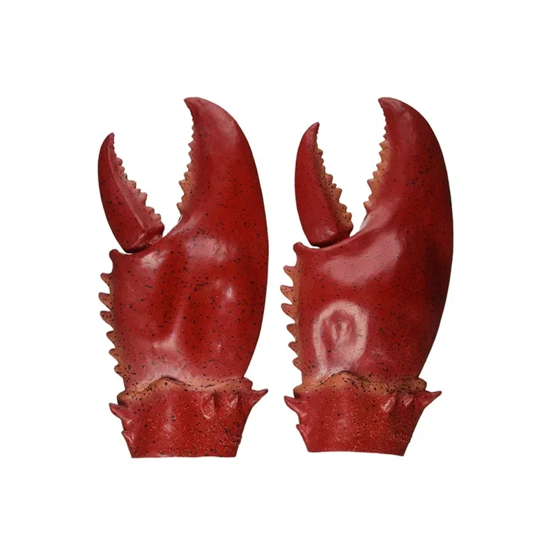 Crab Cosplay Costume Accessories Latex Giant Lobster Claws Golves Adult Halloween Role Play Party Prop MN10