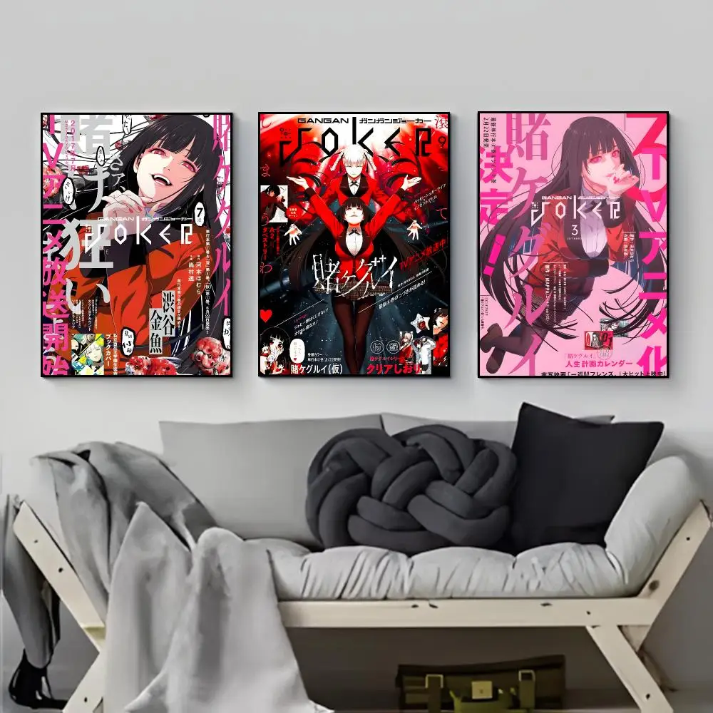 anime psychological gambling K-Kakegurui Poster Elegant Indoor Artwork Design & Contemporary Home Decor