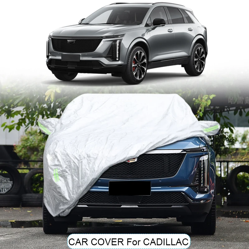 3Layer Thicken Car Cover For Cadillac CELESTIQ CT4 CT5 CT6 Escalade IQ LYRIQ OPTIQ VISTIQ XT4 XT5 XT6 2019-PresenSnow Waterproof