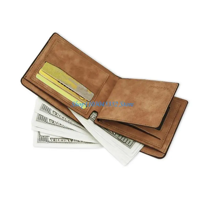 

A3PE ID-карта держатель кожаный мультислот Card Case Case Case Case Trifold Surfold Clutch Mactch