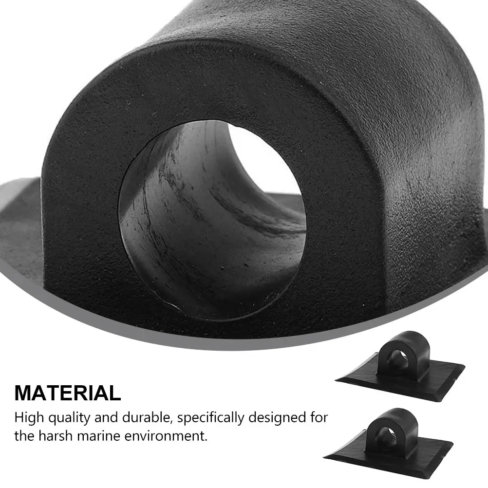 

2pcs Motor Mount Clip PVC Boat Stand Engine Holder Kayak Fixed Buckle Mounting Brackets Black Horizontal Vertical Surface