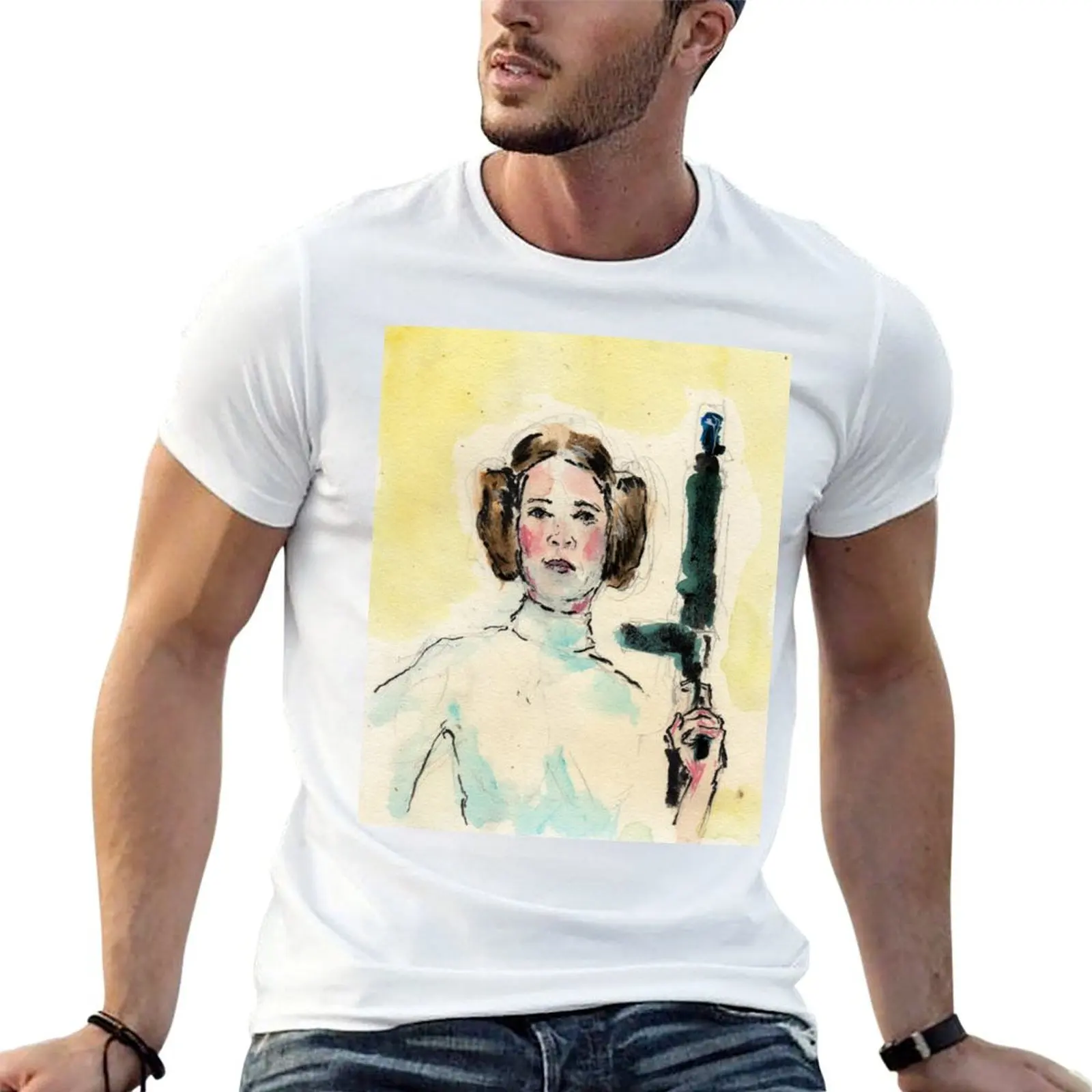 Leia. T-Shirt Casual Basic Short Sleeve T-Shirt