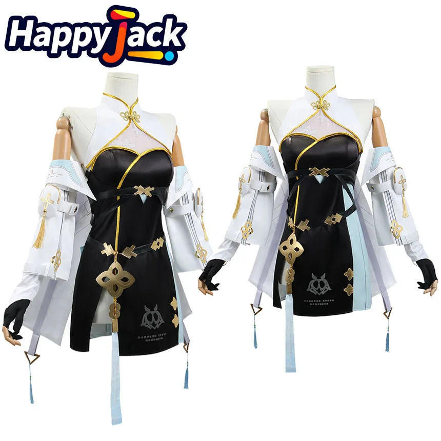

Baizhi Cosplay Costume Wuthering Anime Game Waves Roleplay Adult Women Dress Outfits Halloween Carnival Party Dress Up Suit