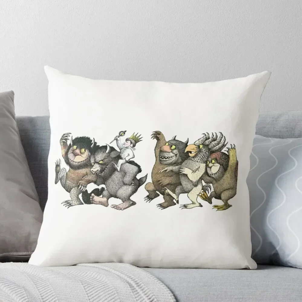 Wild Things Romp Graphic Throw Pillow Rectangular Cushion Cover Christmas Pillow Covers pillow