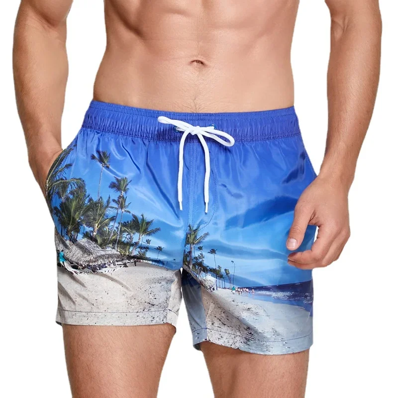 Seobean Costume da bagno uomo Pantaloncini da bagno corti Foderato Costume da bagno da uomo ad asciugatura rapida Pantaloncini da surf da spiaggia da uomo Costume da bagno Abbigliamento sportivo