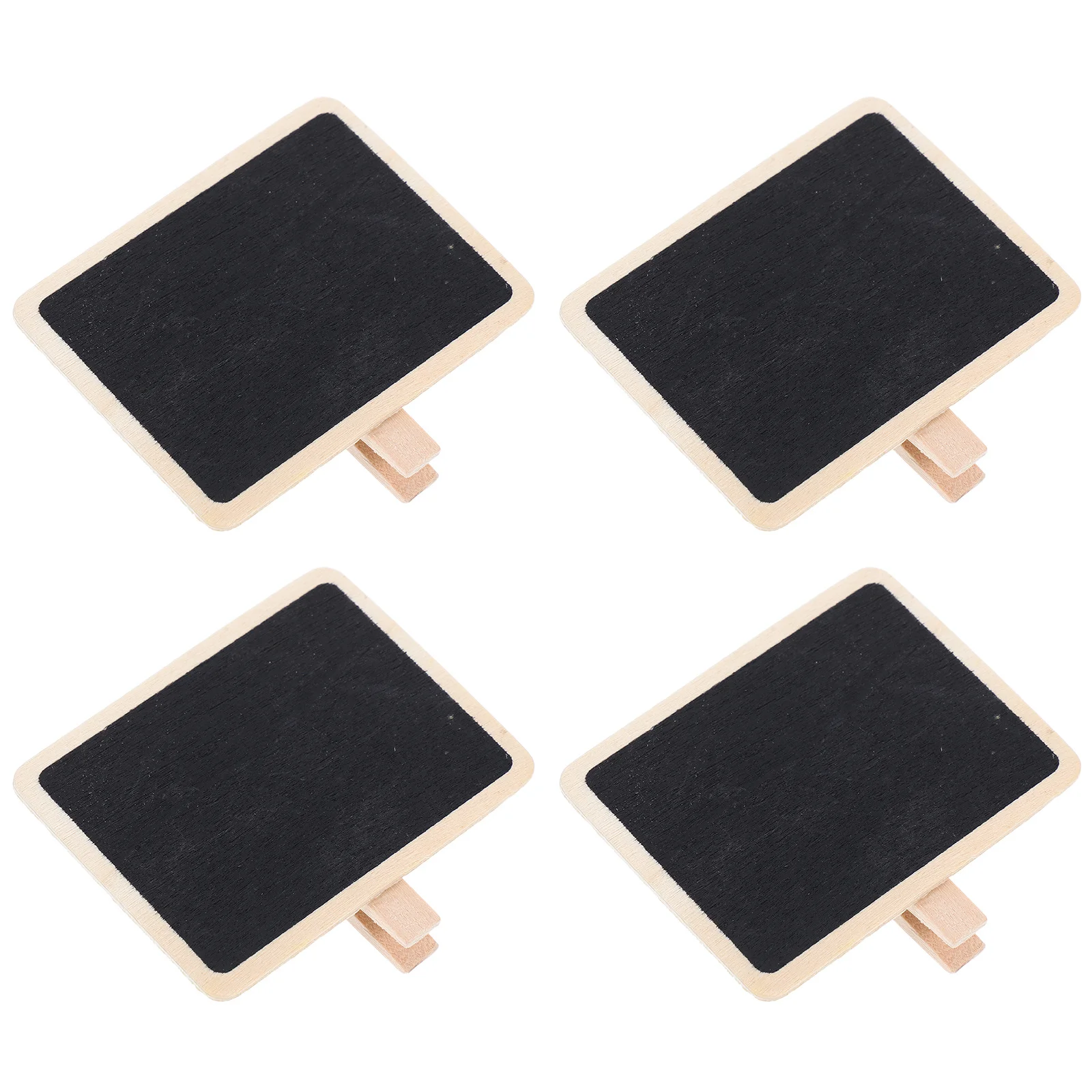 4 قطعة مقاطع السبورة الصغيرة علامات السبورة الخشبية للكتابة قابلة لإعادة الاستخدام ملاحظة أصحاب صور كليب للحزب الغذاء عرض ديكور المنزل #1