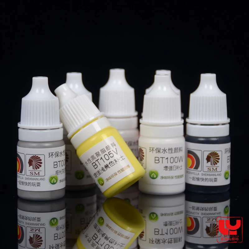 Primer Paint Pigment Color model Coloring Pen Coating Hand Coating Water-Based Black White Grey BT007 Gunpla SM 5ml