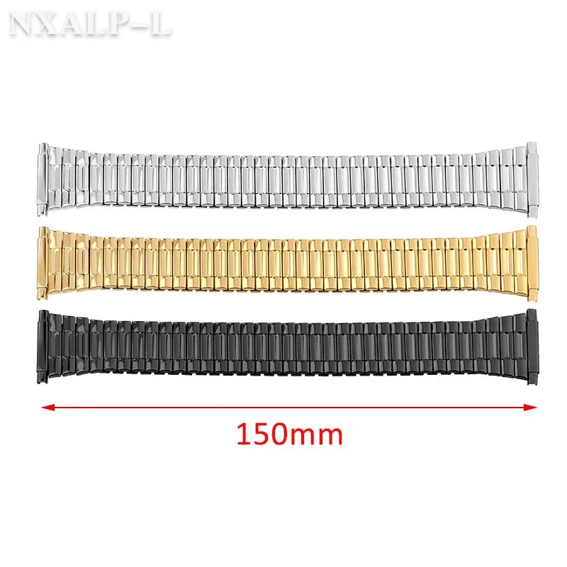 المعادن التوسع حزام (استيك) ساعة 16 مللي متر 18 مللي متر 20 مللي متر 22 مللي متر قابل للتعديل عرض الفولاذ المقاوم للصدأ مطاطا تمتد حزام لسامسونج غالاكسي العصابات