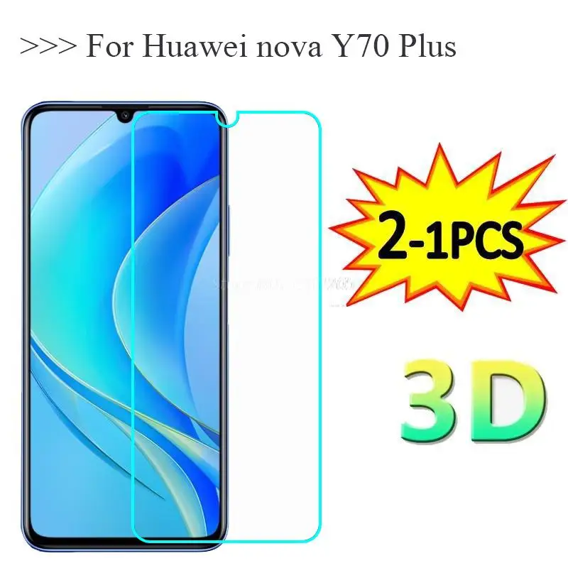 2-1PC Protective Glass For Huawei Nova Y70 Plus Y60 Nova9 SE 8i 7 8 SE 4G Temepred Glass Screen Protector For Huawei P50E Vidrio