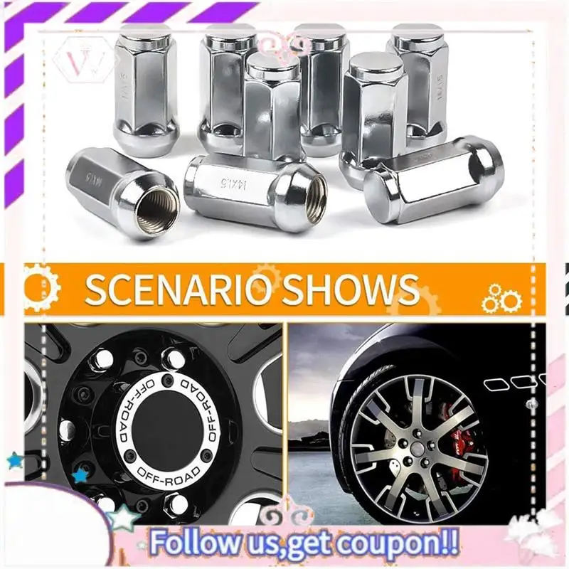 

Easy To Use 24Piece Car Lug Nuts M14X1.5 Thread Cone Seat Car Wheel Nuts Replacement Parts For Ford Silverado GMC 1999-2019