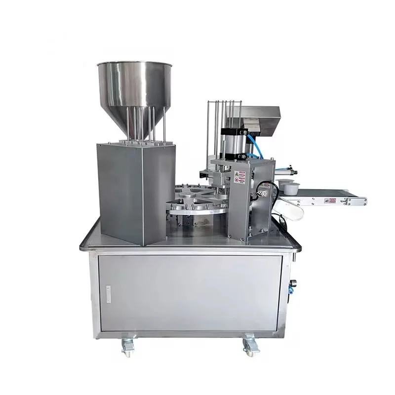 %a for Efficient Electric Piston Packing Machine Automatic Turntable Beverage Foil High-Frequency Sealing Filling Machine for*