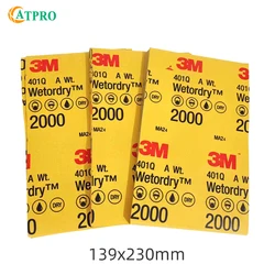 3M401Q Beauty Sandpaper 2000 Mesh Auto Finishing Finish Polishing Sand Dry And Wet Dual Water Abrasive Sandpaper Grinding Sheet