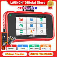 LAUNCH X431 CRP129E V2.0 OBD2 Scanner Automotive 4 System Diagnostic Tools OBD Code Reader DPF OIL Reset Free Update pk CRP123E