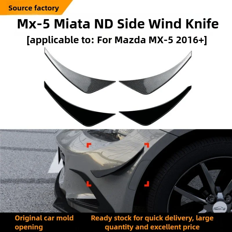 

For Mazda Miata MX-5 ND 2016+ Side Wind Blade Diffuser Car Sticker Modification Accessories Interior Stickers