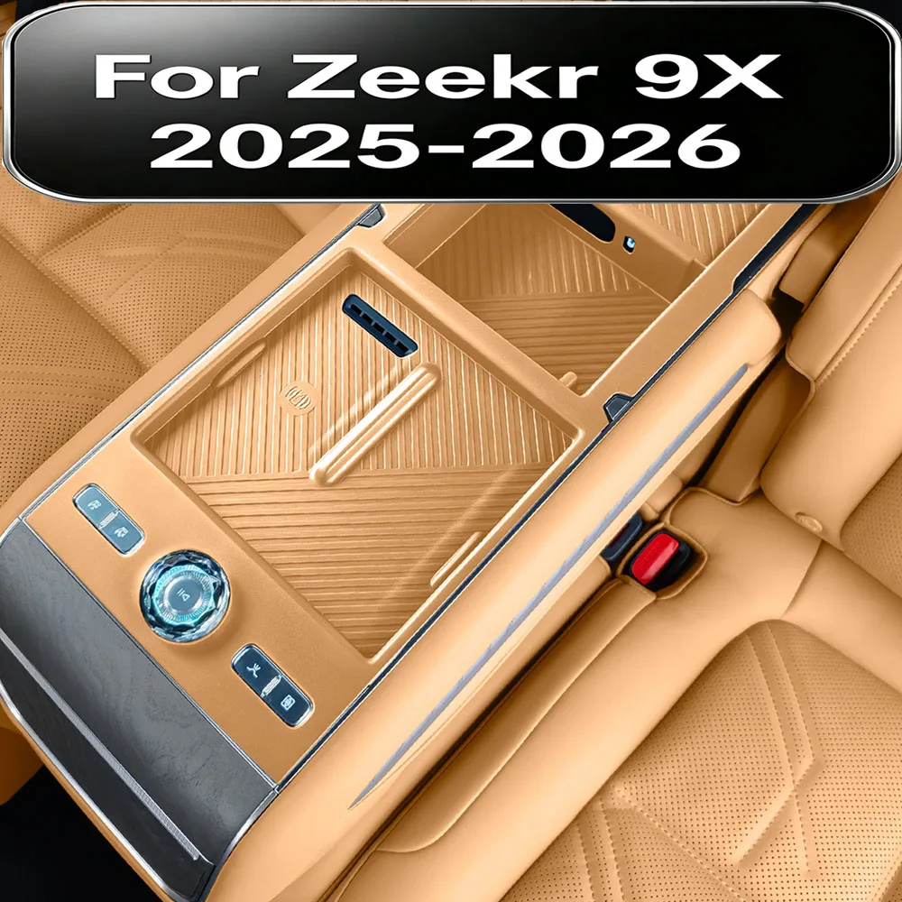 For Zeekr 9X 2025-2026 Five Seat Rear Wireless Charging Silicone Pad Accessory Kit Custom Auto Interior Modification Accessories