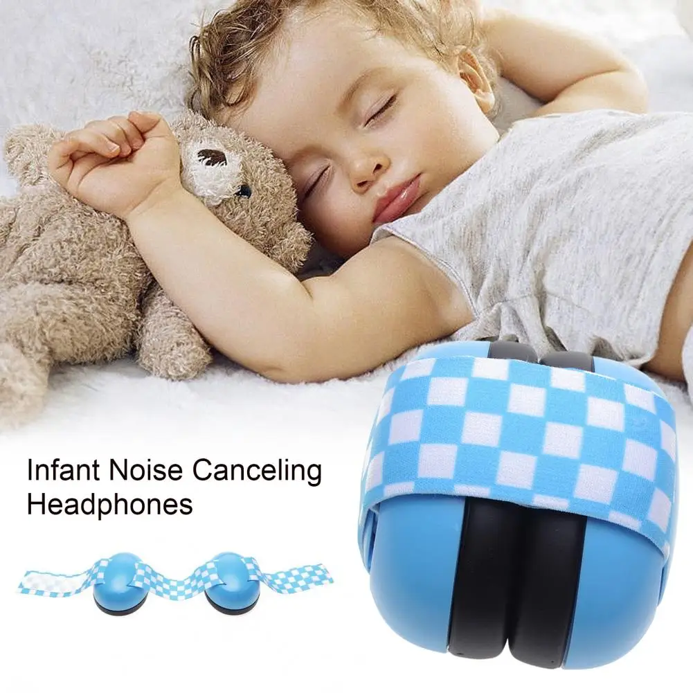 Adjustable Baby Earmuffs Infant Noise Cancelling Headphones Comfortable Ear Protection for Babies 0-36 Months for Sleep