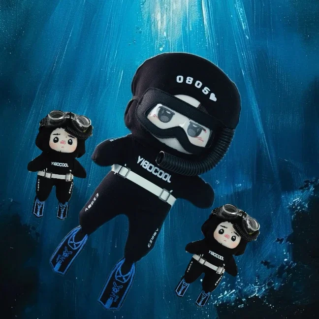 Star Exploring The Unknown Star Idol Wang YiBo Wetsuit Costume Plushie Stuffed Plush Doll Accessories Doll's Clothes Outfit 10cm