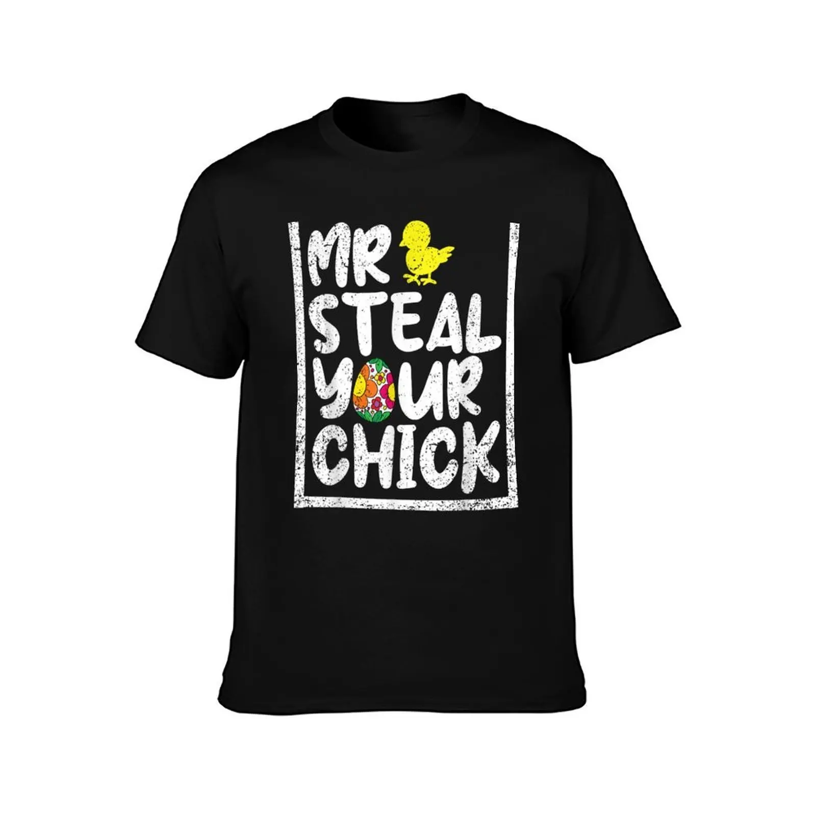 Easter Boys Toddlers Mr Steal Your Chick Funny Spring Humor T-Shirt, Summer Casual Cotton Tee, Oversized Streetwear Tops