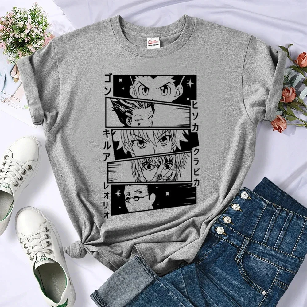 Hunter x Hunter top tees shoujo 80s aesthetic party t-shirt Psychedelic Retro dollette summer cutecore