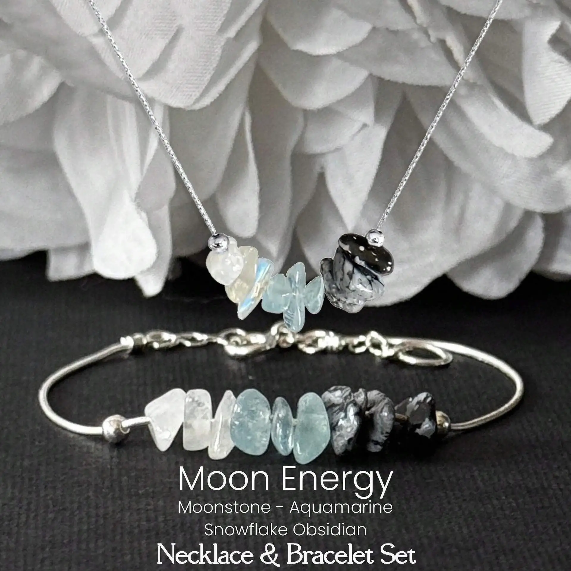 Natural Strawberry Quartz Moonstone Alloy Bracelets Menopause Support Bracelet Hormone Balance Crystal Jewelry with Size Chart