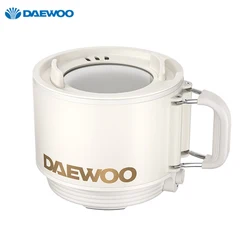DAEWOO Electric Cooker 1.6L Rice Cooker Portable Mini Electric Hot Pot For Travel Office School Camping Noodles Rice Cooking Pot